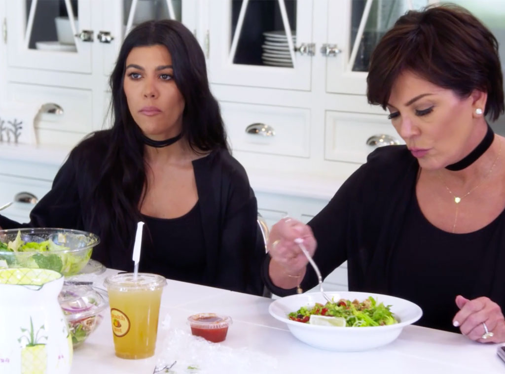 Literally Just 11 Photos Of The Kardashians Eating Salads E Online